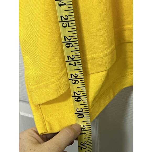 U.S. POLO ASSN. L122820 Mens Bright Yellow Cotton Pique Short Sleeve Polo Size M - Picture 6 of 7
